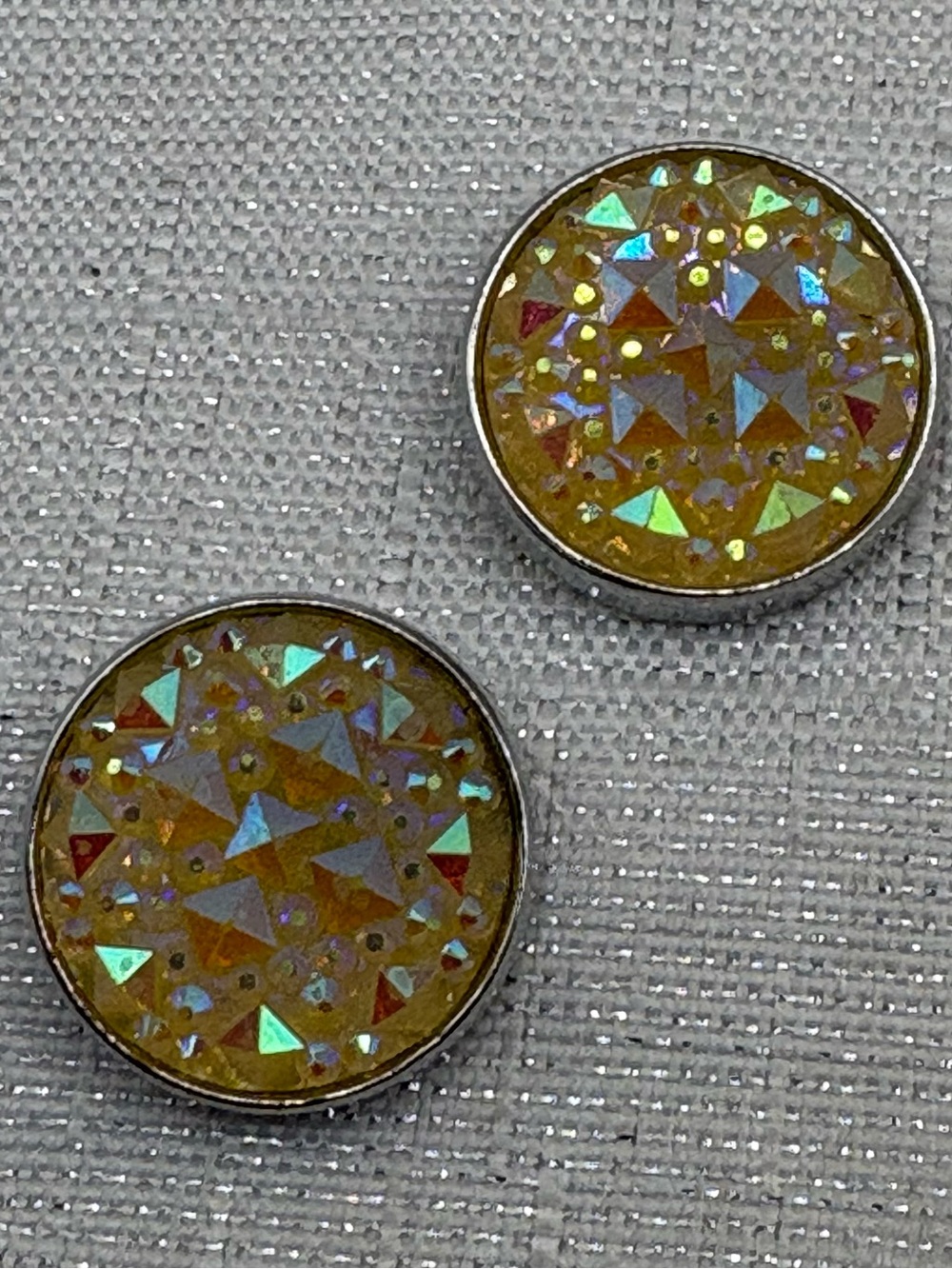 YELLOW - Matching Charms - Ginger Snaps & Co. Snap Button Charms - Set of 2